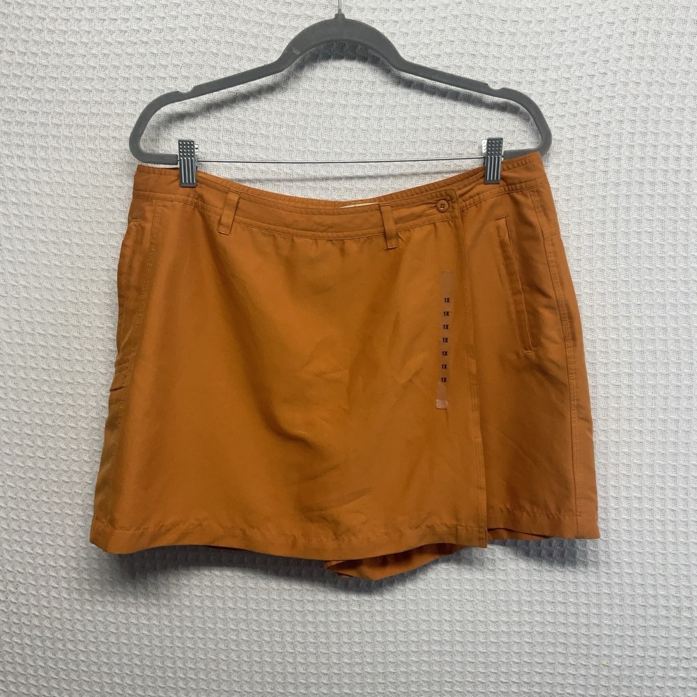 Aventura Clothing Skort Womens 14 Orange Wrap Lightweight Outdoors Hiking 1X